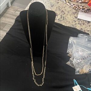 Elegant Gold Beaded Necklace